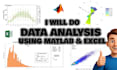 analyze and visualize data using matlab and excel