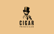 design unique cigar private club logo