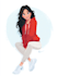 do cute disney cartoon portrait