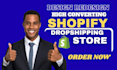 build branded shopify store design dropshipping website redesign ecommerce store