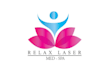 make premium glamorous logo for relax laser med spa
