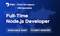 provide a full time node js developer