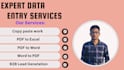 do fastest data entry, copy paste or retyping work