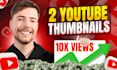 design ctr boosting youtube thumbnail in 3hrs