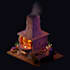 create low poly 3d game assets and environment for unity and unreal engine
