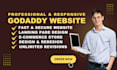 develop a professional and responsive godaddy website