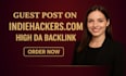 do guest post on tech high traffic sites indiehacker, techbullion