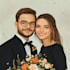 draw a couple portrait, wedding illustration