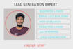 do  b2b lead generation, email list building and web research