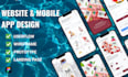 design ui ux, mobile app, web app , landing page