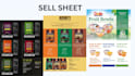create catalogs, lookbooks, sell sheet, brochures print ready, editable designs