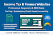 income tax website tax leads income tax landing page income tax finance website