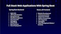 make web applications using react js and spring boot