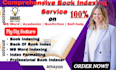 do comprehensive back of your book indexing on ms word