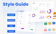 create UI kit and UI UX design system with a style guide in figma