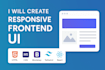build modern and responsive frontend with react