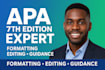 provide professional apa formatting guidance