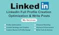 optimize linkedin profile and write posts articles