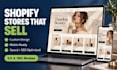 build a shopify store, shopify website design or redesign that sells