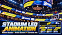 do stadium ribbon board and basketball arena led animations billboard animation