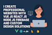 create professional websites with react js node js and custom website