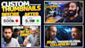 create arabic and english youtube thumbnails with bold text