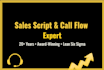 design your sales call flow and improve your sales script