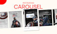 design impressive carousel for instagram, and facebook