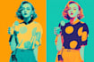 make retro pop art illustrations that pop