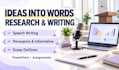 do speech writing, informative, persuasive essay, outline, powerpoint assignment