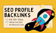 build high quality profile backlinks