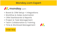 set up monday com project and task management system