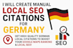 create manual local SEO citations for germany