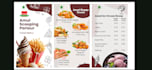 design modern clean editable menu design