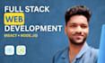 develop a full stack react js and node js web application with modern design