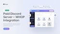 setup a paid discord server with whop store integration