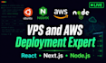 deploy your react or nextjs app on AWS, vps with nginx, SSL, and ci cd