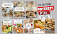 design pinterest pins, templates and graphics