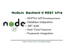 do nodejs code, API rest, mongodb database, jwt, oauth in 42h