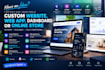 build your custom website, web app, dashboard or online store