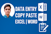 do expert data entry copy past