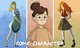 draw a comic, animation style character