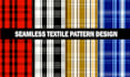 design seamless plaid pattern and tartan fabric textures