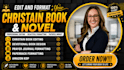 be your christian book, prayer journal, 365 devotion, book editor
