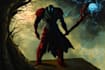 do dark fantasy art illustrations in a painterly style