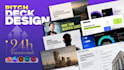 design a professional pitch deck and powerpoint presentation