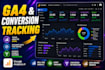 set up google analytics 4 and conversion tracking for funnels and crm