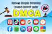 ,send dmca takedown notice to remove copyright content