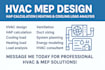 hvac mep design, pe stamp, hap calculation, heating, cooling load analysis
