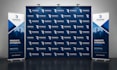 create step and repeat backdrop and banner for trade show or events